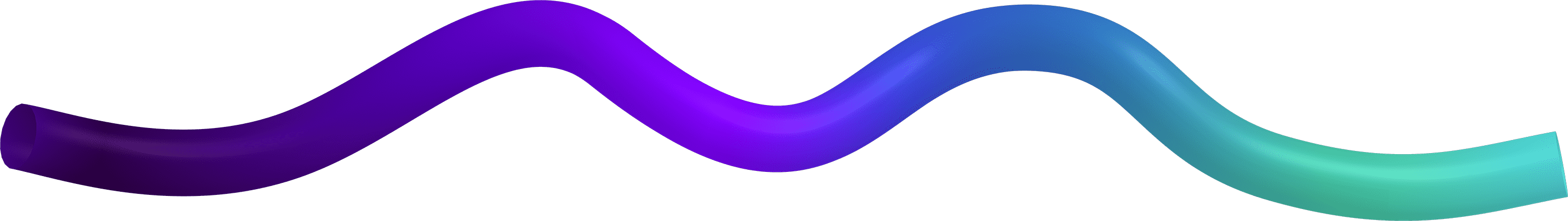 squiggly line with a purple to teal gradient representing the process path